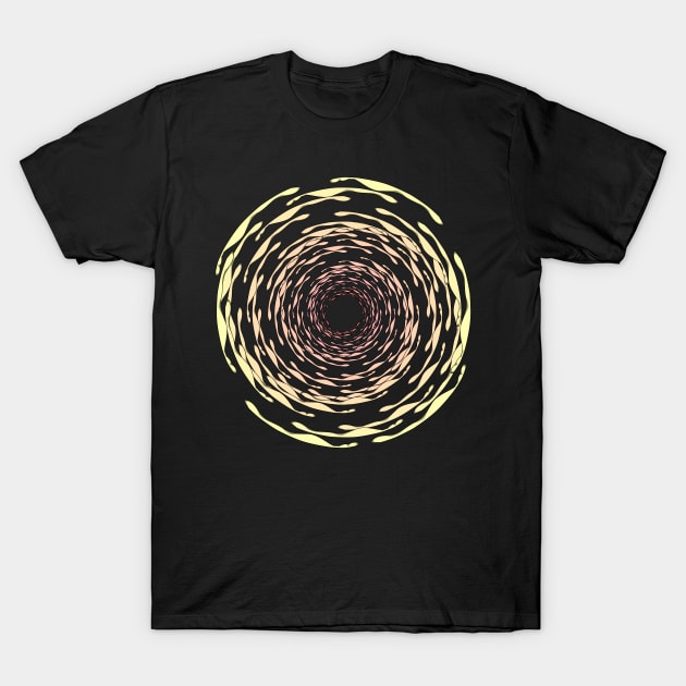 Whirlpool fireball mandala T-Shirt by M[ ]